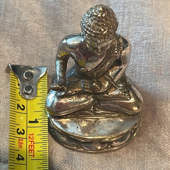 Vintage Silver Buddha Hand Raised - Picture 10 of 12